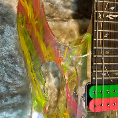 Ibanez JEM20th Steve Vai Signature 20th Anniversary 2007 - Clear Splatter image 11