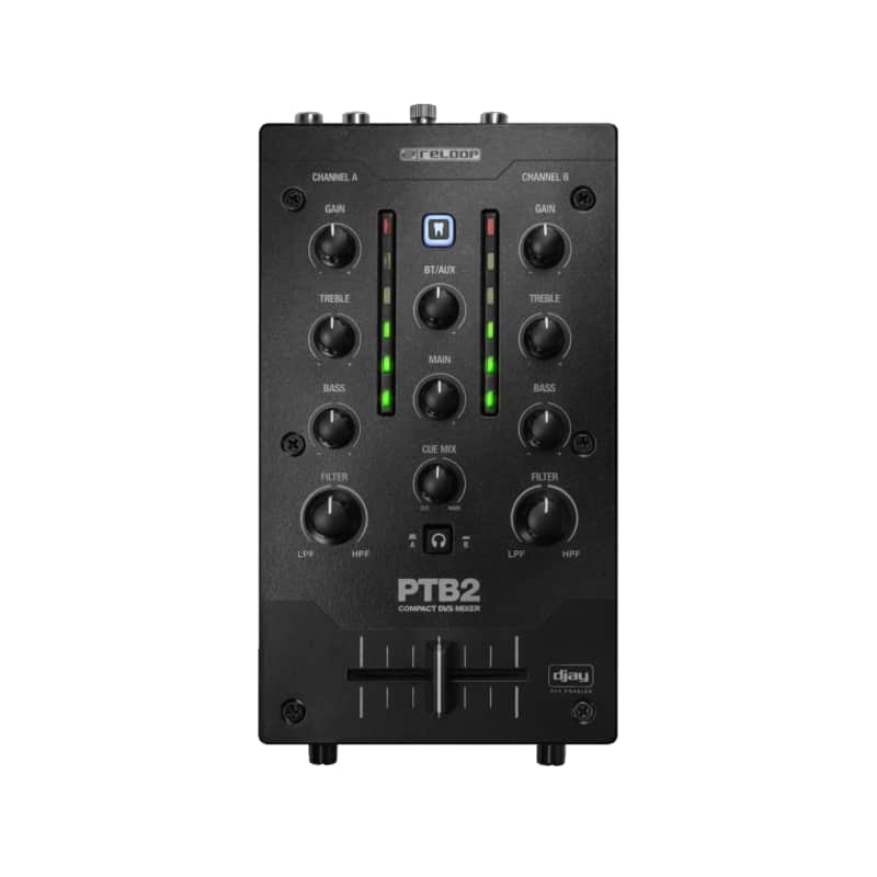 Reloop PTB-2 Portable 2+1-Channel DJ Mixer With DVS & Bluetooth Interface