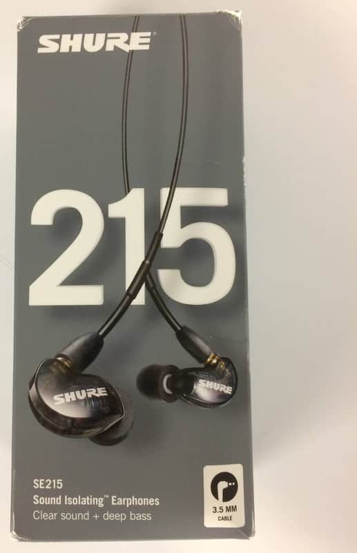 Shure SE215 Single Driver In-Ear Monitors, Black image 1