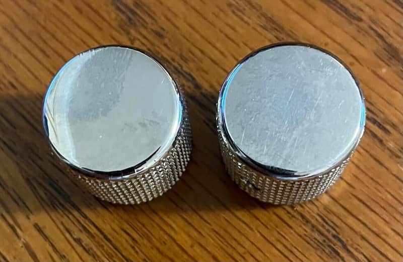 Vintage ORIGINAL 1950's-60's Fender Telecaster / Precision Bass Knobs (Set of 2) image 1