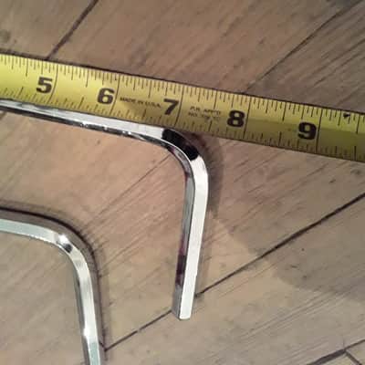 Ludwig Vintage Hex Mounting Arm Rods (Pair) - Polished Chrome image 6