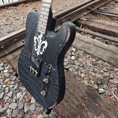 2015 Palir Gator | Hand-Carved Gator Top | Black Nitro | Boutique USA Tele Style image 11