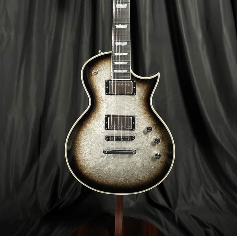 ESP Original Eclipse Custom Silver Liquid Metal Burst image 1