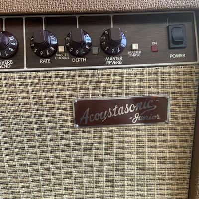 Fender Acoustasonic Junior 2-Channel 2 x 40-Watt 2x8" Acoustic Guitar Amp 1997 - 2003 - Brown image 4