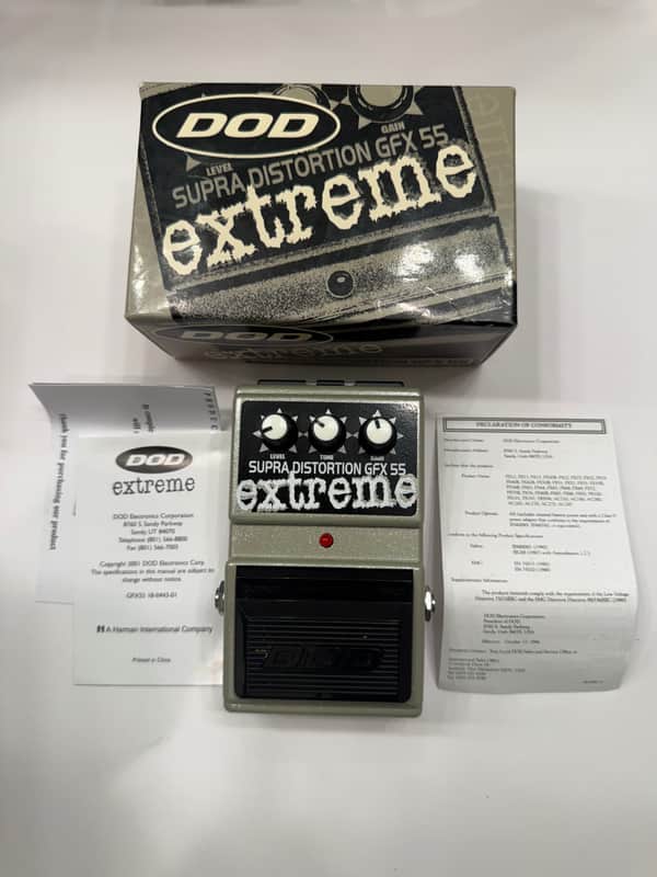 DOD Digitech GFX55 Supra Distortion Extreme Vintage Guitar Effect Pedal + Box image 1