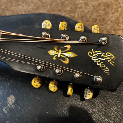 Gibson K-2 Mandocello black with Original Case 1913 mandolin family Mando image 22