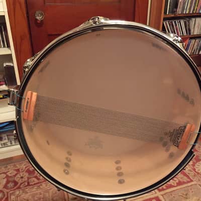 Premier Artist Maple Snare Drum 1990's Beautiful Green Stain image 3