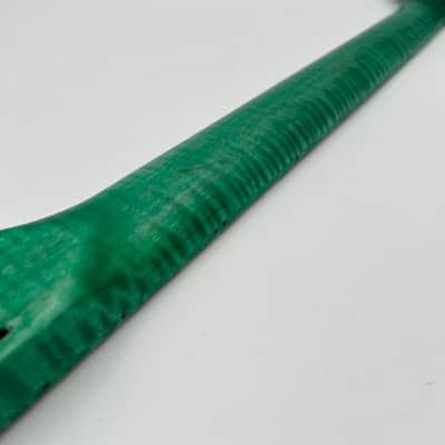 Warmtone Custom Guitars Flamed Maple Strat Style Neck- Green Flames #2 image 7