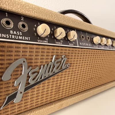 1962 Fender Bassman 50W Blonde Piggyback Amp & Cab image 2