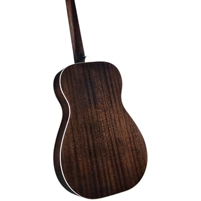 Regal RD-56 Artist Series Roundneck Black Lightning Resophonic Guitar – Translucent Black image 2