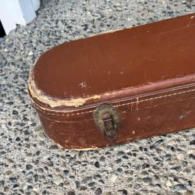 1950s Gibson Les Paul Burst Gold Top Lifton Case - Brown Pink Lining image 11