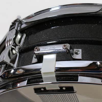 90's-Mid 2000's Ludwig LM404 "Black Galaxy" Acrolite Snare Drum w/ Case, Stand, Sticks, & Practice Pad image 15