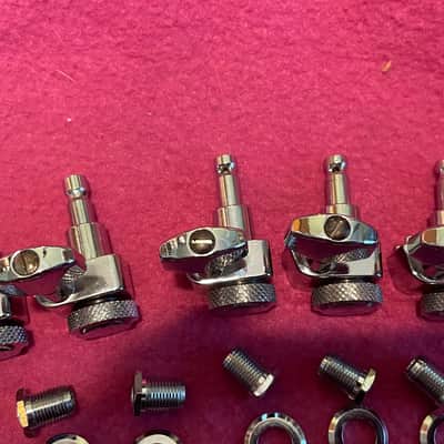 vintage RARE German Made Fender Schaller American Strat PLUS ULTRA Locking Tuners Polished Chrome USA Deluxe image 5