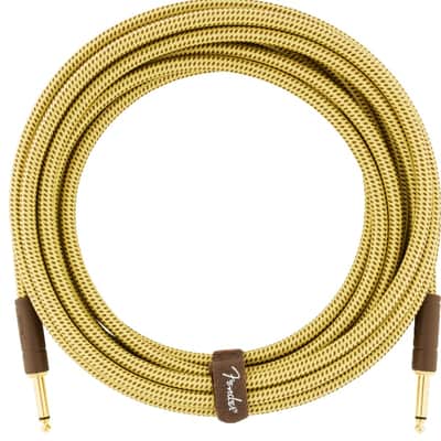 Fender Deluxe Series Instrument Cable, Straight/Straight, 10', Tweed image 1