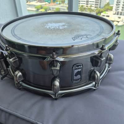 Mapex BPST4651LN Black Panther Machete 14x6.5" Steel Snare Drum 2010s - Brushed Nickel Over Steel image 4