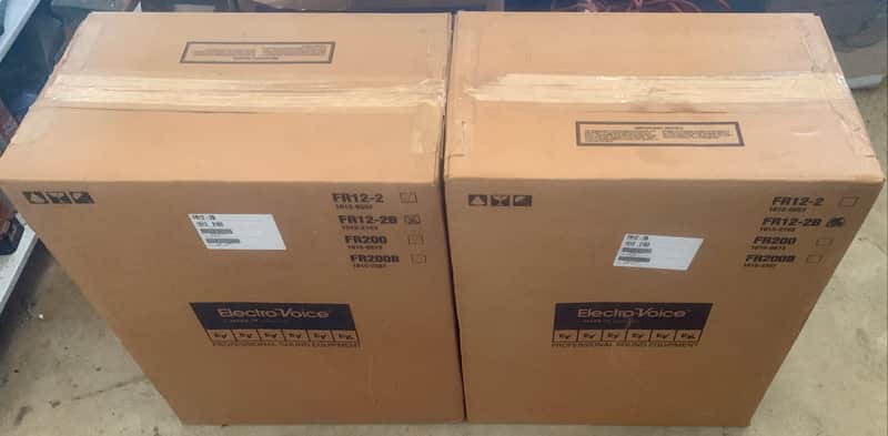 (02) EV Electro-Voice FR12-2B Speakers (Brand New in Boxes -RARE) image 1