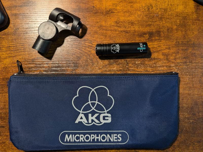 AKG C430 Small Diaphragm Cardioid Miniature Condenser Microphone 2010s - Black image 1