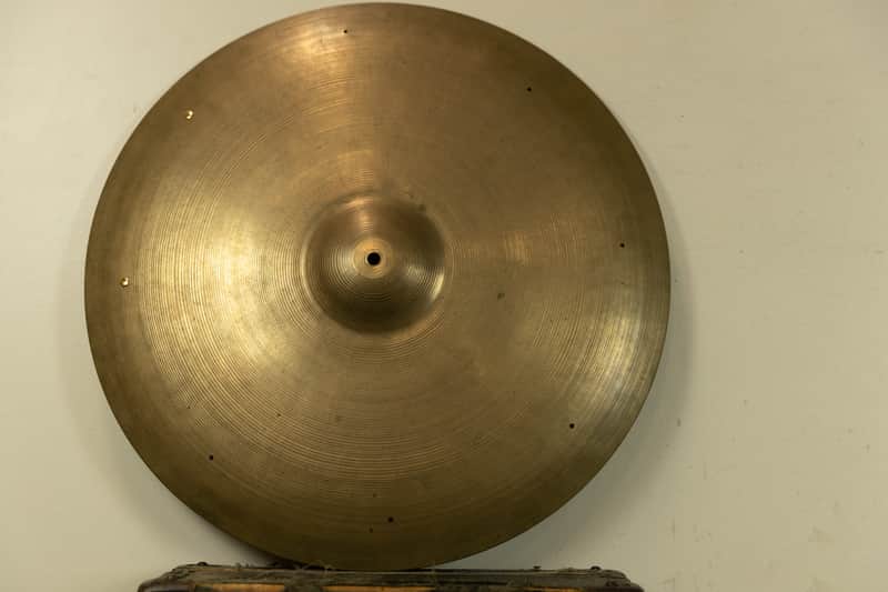 1950s Zildjian A 24" Sizzle Ride Cymbal 3332g image 1