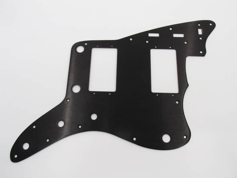 TG Jazzmaster - USA/MIM - Mod for 2xHB's - Black Anodized, .063 thickness. image 1