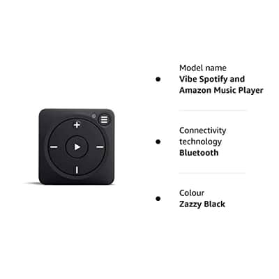 Mighty Vibe Spotify and Amazon Music Player - Bluetooth & Wired Headphones - 1,000+ Song Storage - No Phone Needed Digital Audio Player - Black image 9