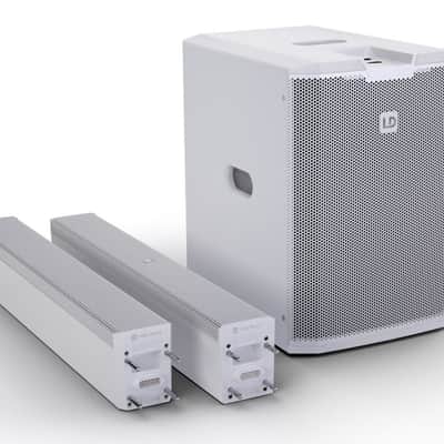 LD Systems Maui 28 G3 W Compact Cardioid Column PA System With DSP 2060W (White) image 9