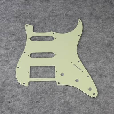 11 Holes HSS Pickguard ST Style Guitar Pickguard Pickguard Scratchplate with Screws,3Ply Mint Green image 2