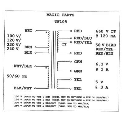Fender Deluxe Reverb, Deluxe (SOME), Vibrolux /Tremolux - Replace Power Transformer w/Rect Winding image 5