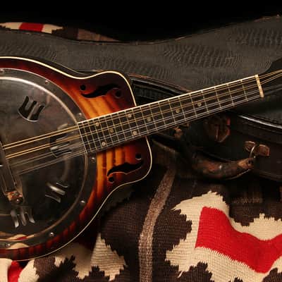 1930s Dobro Model 250 Resonator Mandolin "Sunburst" image 1