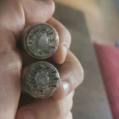 Pair of RCA 6AQ8 ECC85 tube - Gray Plates, Top O Getter image 4
