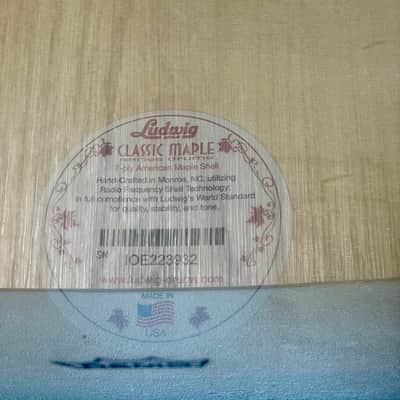 Ludwig Classic Maple Downbeat Drum Set Rose Marine Pearl 20/12/14 image 9