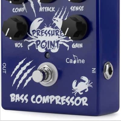 Blue CP 45 Caline BASS Guitar Effects Pedal Pressure point Bass Compressor True Bypass Effect Pedal Aluminum-alloy  2024 - BLUE/NAVY image 3