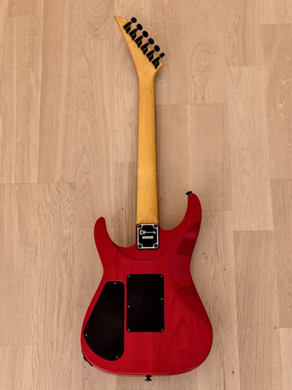 1990 Charvel by Jackson Super Dinky SDK-085-HH See Through Red