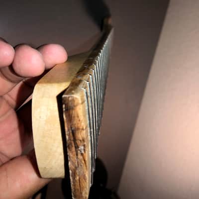 lp style 3x3 exotic wood guitar neck for luthier repair parts image 8