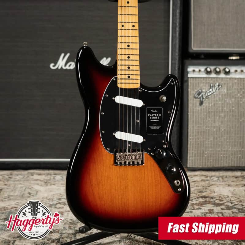 Fender Player II Mustang Electric Guitar - 3-Color Sunburst image 1