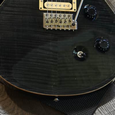 2007 PRS Singlecut Trem Electric Guitar Charcoal Flame + OHSC image 6