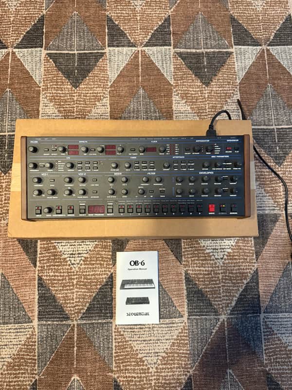 Dave Smith Instruments OB-6 Desktop 6-Voice Polyphonic Synthesizer 2017 - Present - Black image 1