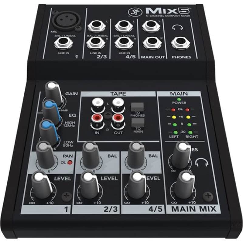 Mackie Mix5 5 Channel Compact Mixer image 1
