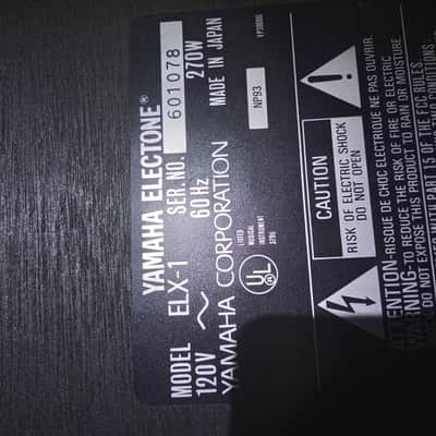 Yamaha Electone ELX-1 1994 Mahogany and Black image 8
