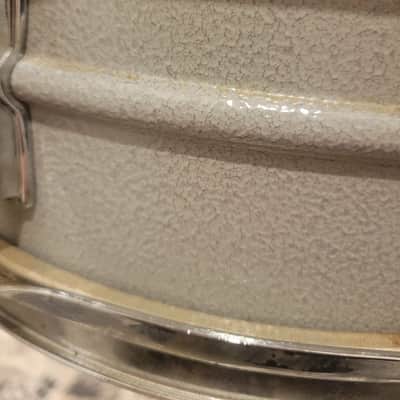 LUDWIG,1979,Grey Textured Painted,Acrolite Snare Drum - 5" X 14" image 7