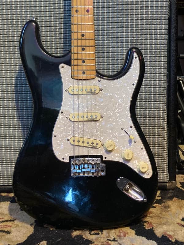 Cortez "Lawsuit Era" MIJ S-Style Stratocaster Copy 1970s Black image 1