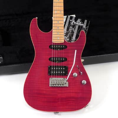 2000 Fender Showmaster FMT Custom Shop - Bing Cherry Transparent - Carved Flame Top Strat - COA and Case image 1