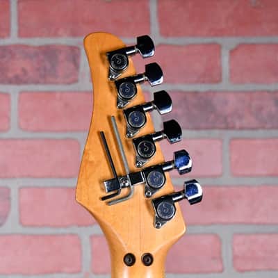 Kramer Elliot Easton Pro 1 1987 Seafoam /Neon Pink Guard andPickups w/OHSC image 11
