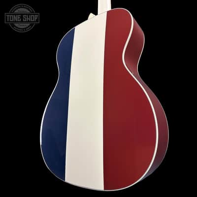 Martin Custom Shop OM Red/White/Blue Sitka/EIR w/Case image 10