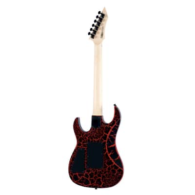 B.C. Rich Gunslinger Retro II Electric Guitar W/Floyd Rose - Red Crackle image 4