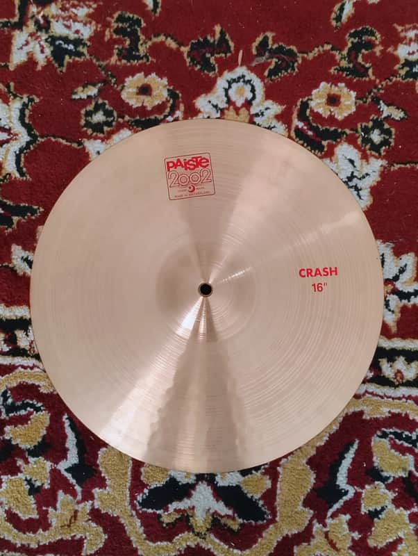 EXCELLENT - PAISTE 16" 2002 CRASH CYMBAL 1980 - Present - Traditional image 1