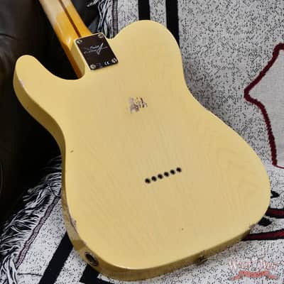 Fender Custom Shop 1951 Nocaster Ash Body Maple Neck Relic Faded Aged Nocaster Blonde 6.75 LBS image 13