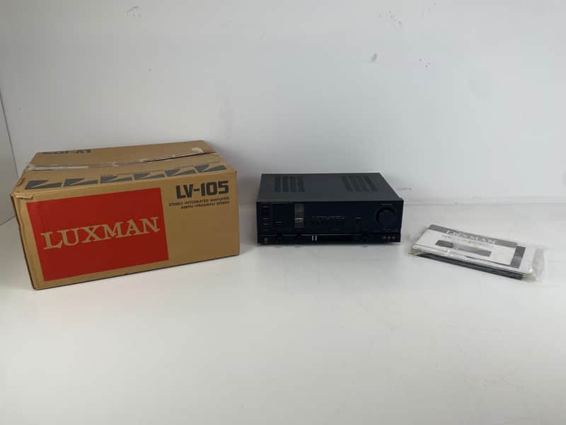Luxman - LV-105 - Stereo Integrated Amplifier - Inc. Original Box/Manual - Mint - Serviced (Repaired) image 1