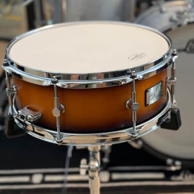 Canopus BR-1455 5.5”x14” Birch Snare Drum 2025 - Tobacco Burst Matte image 4