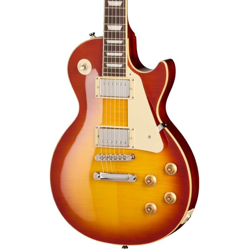 Epiphone Les Paul Standard 50s Electric Guitar - Figured Washed Cherry Sunburst image 1