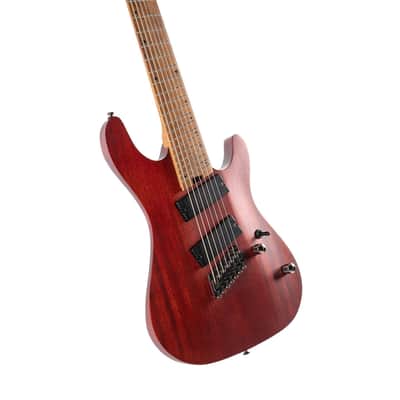 Cort KX Series Multi-Scale 7-String Electric Guitar - Open Open Pore Mahogany (KX307MSOPM-U) image 5